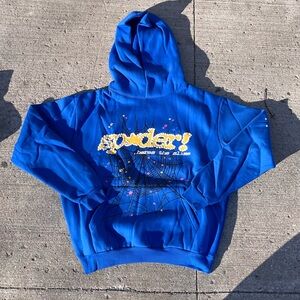 Blue Sp5der hoodie
